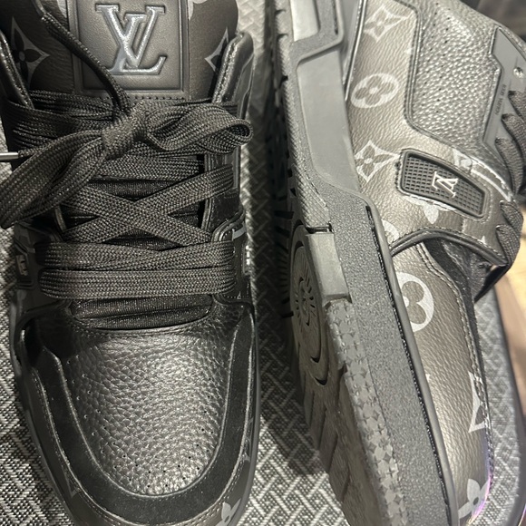 Louis Vuitton Men's Monogram Black Sneakers - Picture 2 of 4